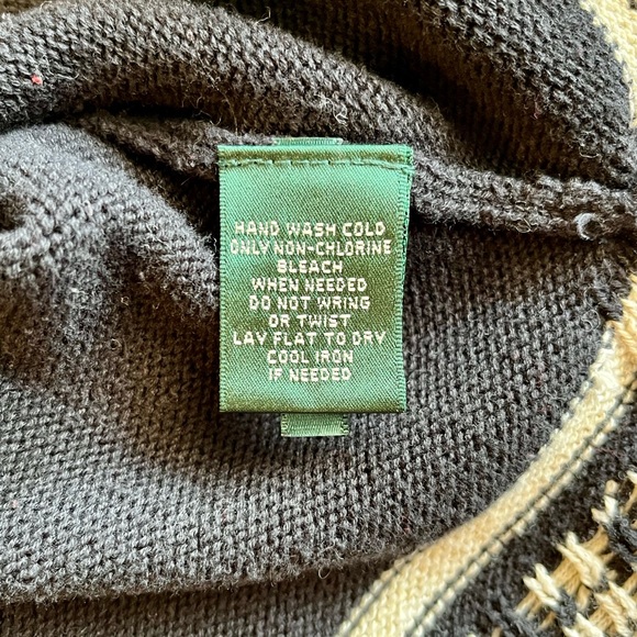 Lauren Ralph Lauren Women's 1X Aztec Print Long Sleeve Pullover Sweater - Picture 4 of 6